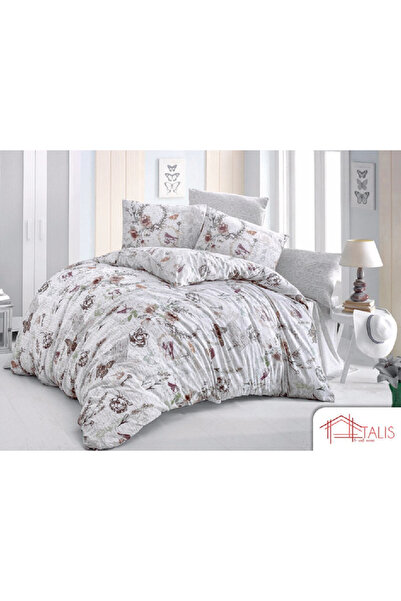 Talis Inga Double Bed Linen, Satin Cotton
