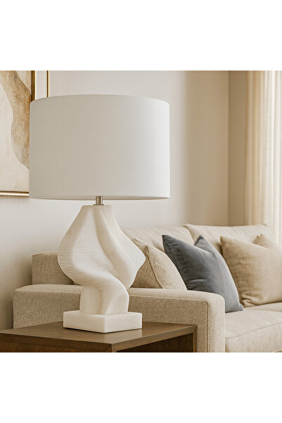 Crestview Collection 26.5" MANDERSON QUARTZ RESIN TABLE LAMP