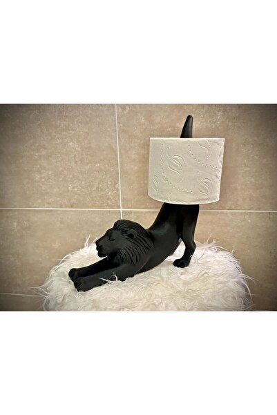 volterra decoration Aslan Figürlü Tuvalet Kağıdı Tutucu Eğlenceli Banyo Dekoru