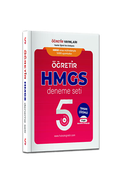 hukuk öğretir HMGS 5 Lİ DENEME Seti HUKUK MESLEKLERİNE GİRİŞ SINAVI - 5 Ayrı ...