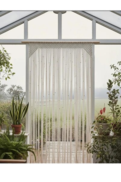 AslanButik Makrome Perde Kapı Süsü Duvar Süsü Bohem