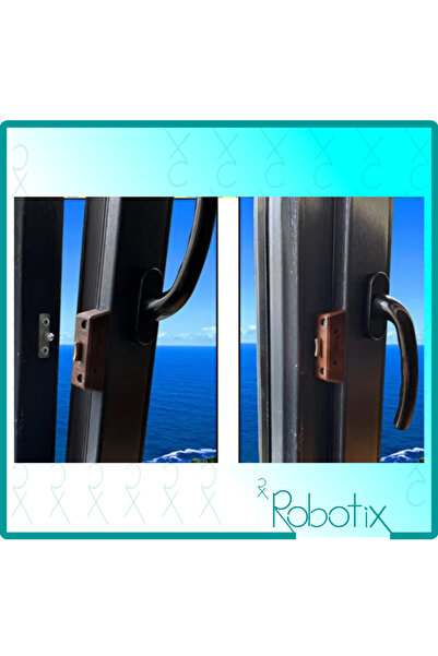 Robotix قفل أمان بني اللون