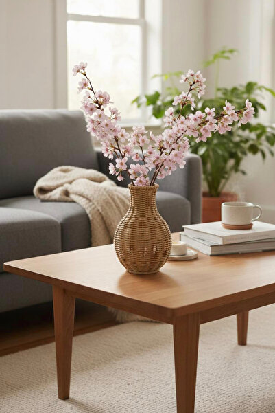 VienArt Wicker Rattan Decorative Vase Model 2 - 26 cm