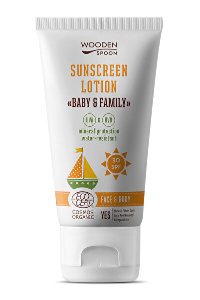 Wooden Spoon Sunscreen lotion, SPF 30, organic, 150ml,