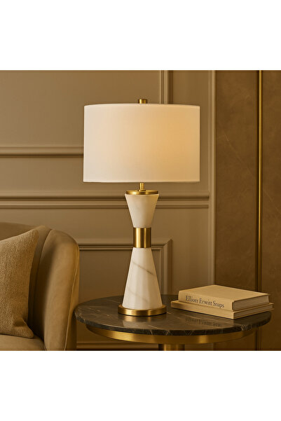 Crestview Collection 24" WHISP MARBLE TABLE LAMP