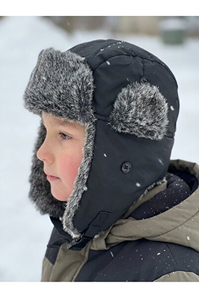 PIECE SIGNATURE 100% Polyester Furry Beret for Children (52-54 cm) (3-8 Years)