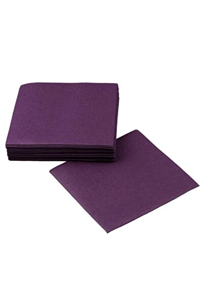 alenked Plum Color Airlaid Fabric Tissue 20X20 cm Cocktail -Bar -Coffee Prese...