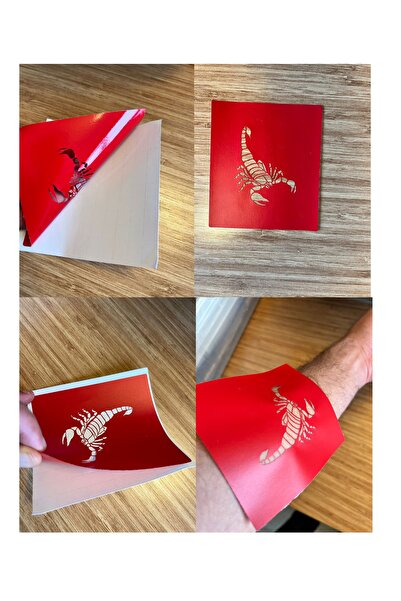 Airbrush Tattoo Elif Vav Lale Yapışkanlı Stencil Süsleme ve Boyama Kalıbı