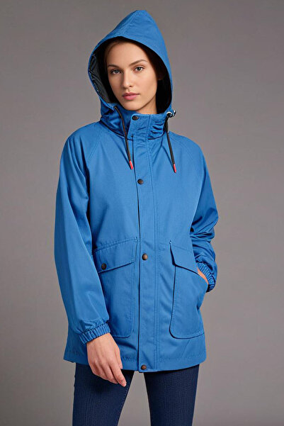 Tarrzzcom Water Repellent Hooded Seasonal Coat - Zippered Unisex Oversize Rai...