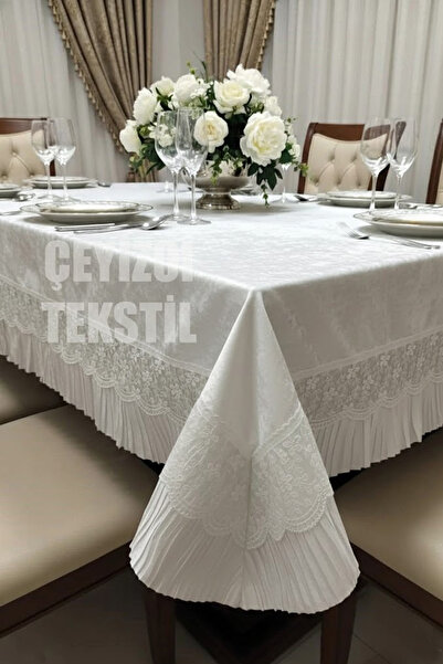 Çt Çeyizci Tekstil Dertsiz Somot Jednostruki Stolnjak 160x220cm | Čipka komad...