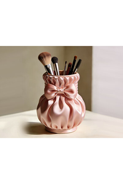 Lotus Fiyonklu Makyaj Fırçalık / Kalemlik Organizer