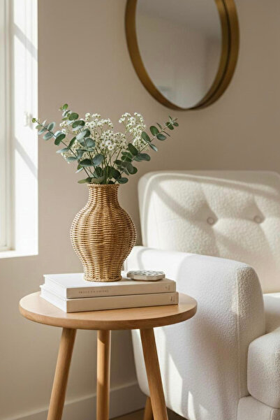 VienArt Wicker Rattan Decorative Vase Model 4 - 26 cm