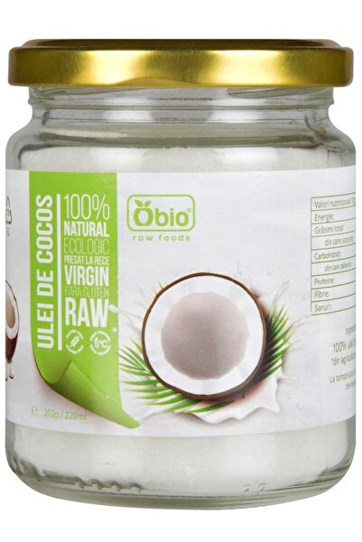 OBİO Organic virgin raw coconut oil 220ml