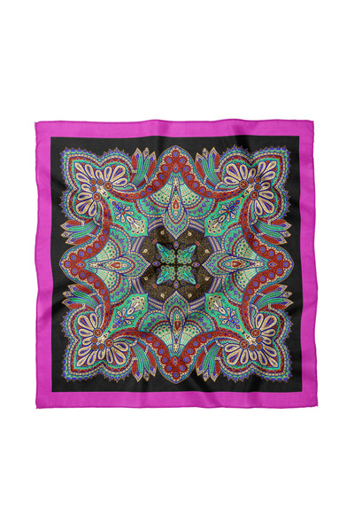 Sultan İpek Ethnic Patterned Scarf / Bandana 50X50Cm