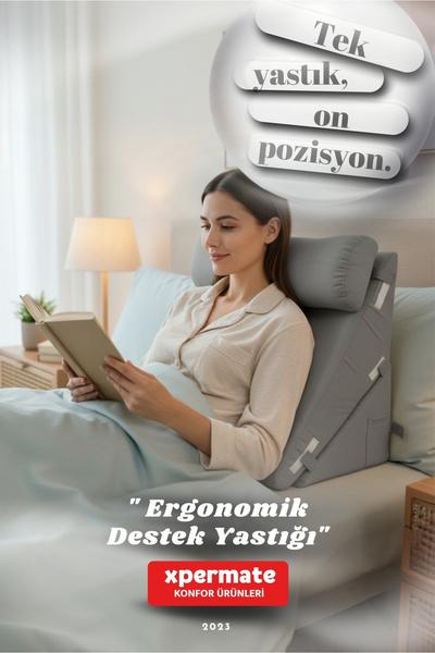 XPERMATE Ергономічна подушка для підтримки – підтримка голови, спини, поперек...