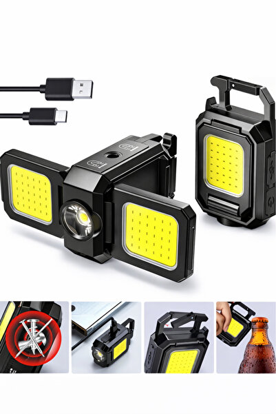 M SMART عبوة من مصباحين يدويين بتقنية COB LED، بقوة 1000 لومن، قابلين لإعادة ...