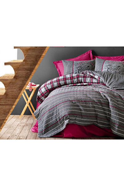 Talis Jonas Bordeaux Bed Linen and Duvet Set 1 Person, 100% Cotton