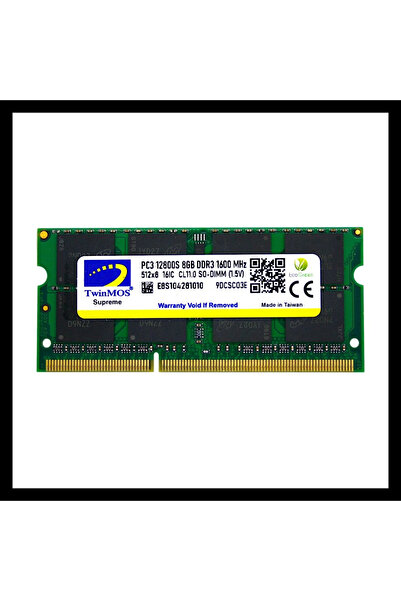 TwinMOS Mdd38gb1600n, 8gb, Ddr3, 1600mhz, 1.5v Notebook Ram