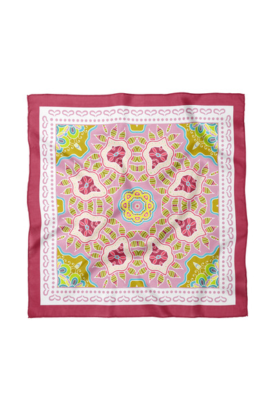 Sultan İpek Ethnic Patterned Scarf / Bandana 50X50Cm