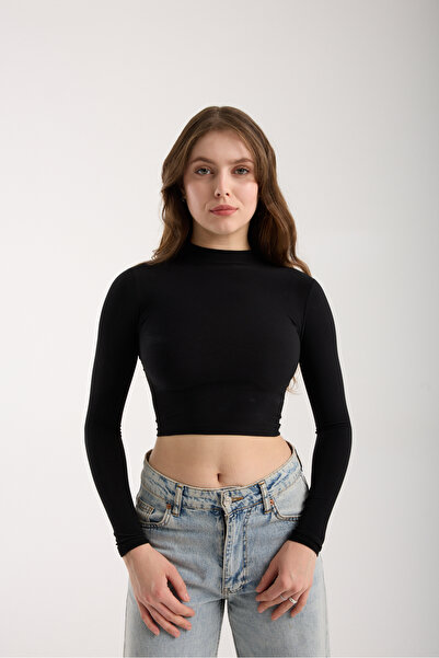 Modazeyosh Women's Turtleneck Sandy Blouse