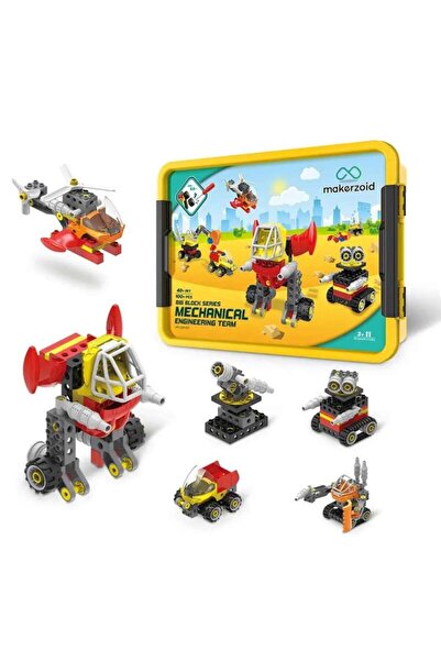 TeTea Jucarie Educational Tetea, blocuri de inginerie mecanica 40 in 1 cu 100...