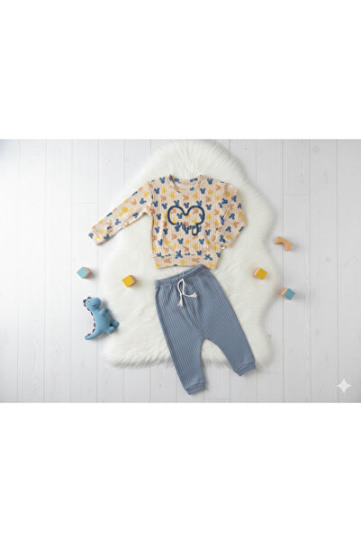 GMN COLLECTION MİCKEY - MİNNİE FİGÜRLÜ OMUZDAN ÇITÇITLI KIZ-ERKEK BEBEK ALT Ü...