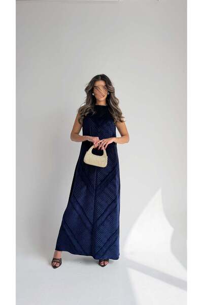 AYA MWJ019 - Broken suede jalabiya