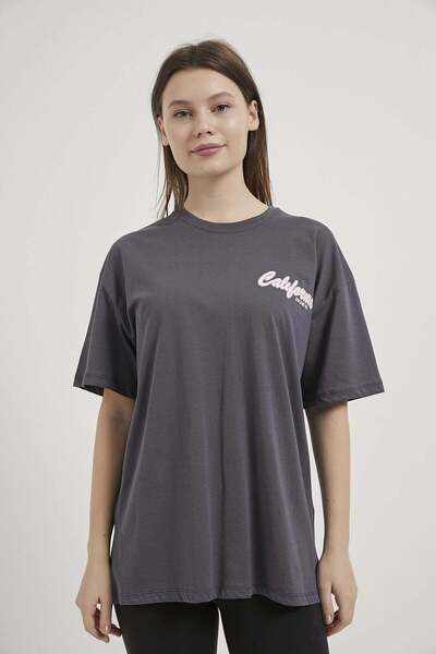 Arma Life Armalife 2166 Front and Back Printed Palm Tree Themed T-Shirt with ...