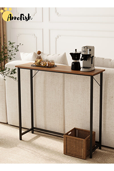 AnneFish 100*30*80cm Console Table Faux Marble for Entryway Modern Home Sofa ...