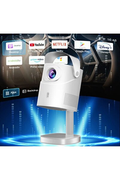 SmartBarrier جهاز بروجيكتور ذكي سمارت باري بدقة 4K HDR - يدعم واي فاي 5G وتصم...