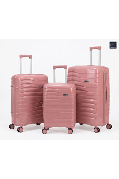 Hayyak 3-Piece PP Hard Shell Luggage Set (20/24/28) Lightweight Spinner Wheel...