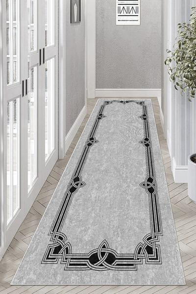 Thalia Home Yıkanabilir Kaymaz Tabanlı Baskılı Yolluk Halı Mutfak Halısı