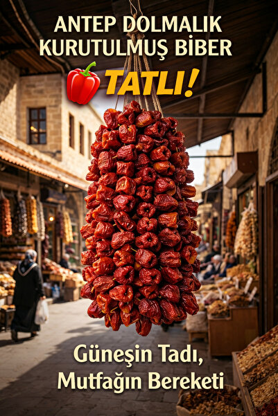 ŞİFAKÜR BİTKİSEL SAĞLIK ÜRÜNLERİ Antep Dolmalık Kurutulmuş Tatlı Biber - Yeni...