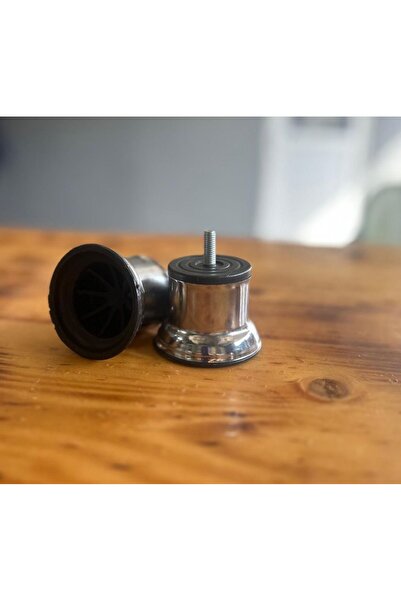 BUDAKMETAL38 BUDAK METAL 5 CM KROM METAL AYAK 8 ADET ( CİVATASI 5/16)