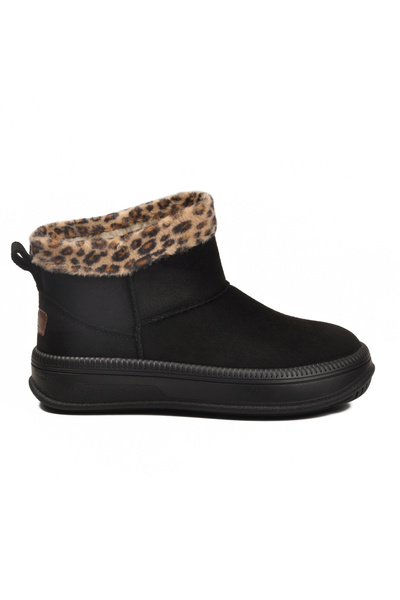 AYK'S Black-Leopard Women's Boots 25001 Z