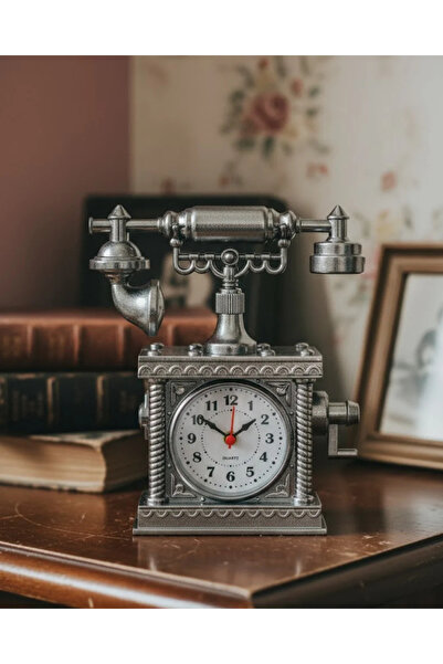 CT STONES Ceas de masă decorativ retro cu funcție de ceas cu alarmă