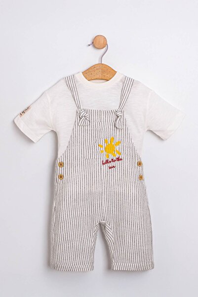 HAUSEkids 9-24 Aylık Zevra Noir Erkek Bebek Salopet Takım-Lacivert