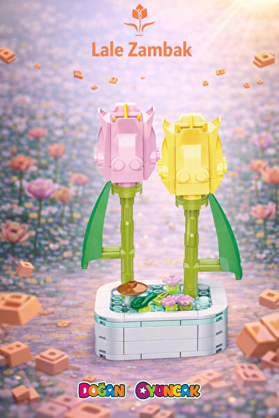 Doğan Oyuncak Dünyası Micro Block Tulip Lily Flower Lego - Lego Sets Mini Leg...