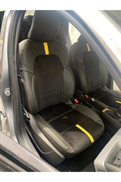 AKINCI غطاء مقعد السيارة الخلفي لرينو كليو 5 2020-2025 - قطعتان - غطاء مقعد ا...