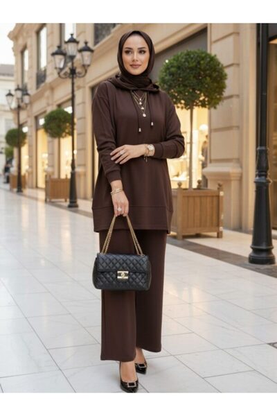 Oxygen Scarfs Premium 0Ysho Fabric Edoril Women's Hooded Two-Piece Suit Tk100255