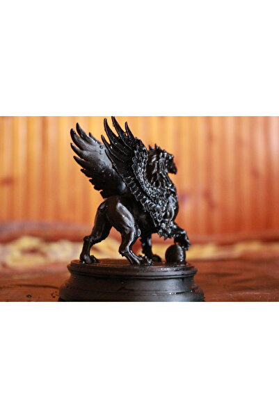 Mitolojik Griffin Figürü - 10x10 cm Sanatsal 3D Dekoratif Biblo [10 cm]