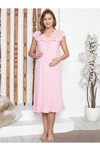 LİMİSSİ imissi ohusa Set de pijamale cu volane și aplicații - Roz XS / M