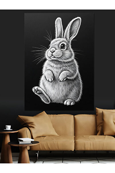 KanvasSepeti Negru Alb în mișcare Pictură în ulei de înaltă calitate texturat...