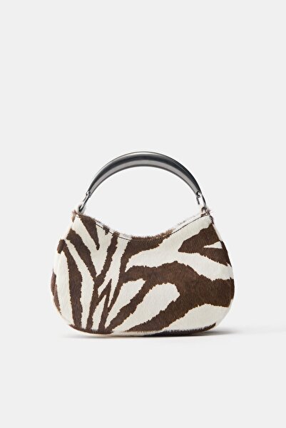 Pull & Bear Desenli deri el çantası