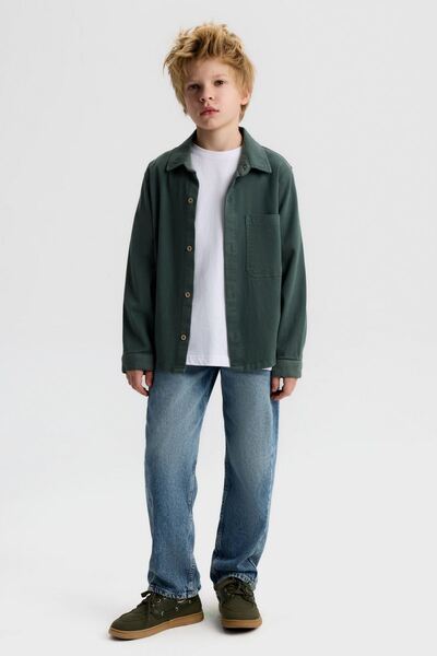 HAUSEkids 8-14 Years Old Twin Atlas Boys' 3-Piece Set-Green