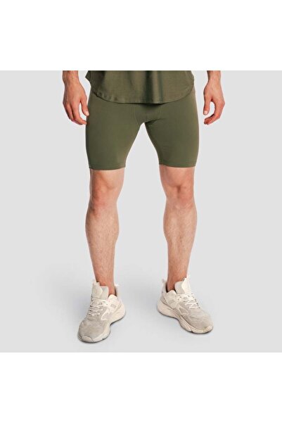 GymBeam Pantaloni scurți de combat pentru bărbați, gri măsliniu