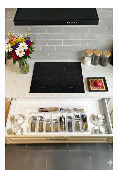 FIDUCIA Οργανωτής συρταριών κουζίνας 11 τεμαχίων – Διαφανής θήκη για κουτάλια...