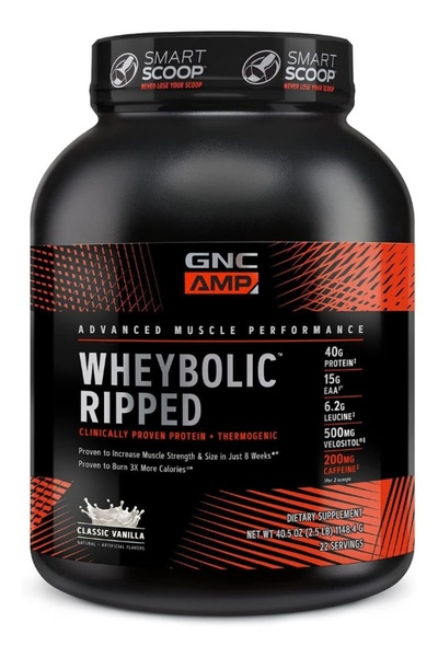 G.N.C GNC AMP Wheybolic™ Ripped Performance Protein + Thermogenic - Classic V...