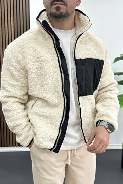 Edwox Men's Regular Fit Plush Cardigan Edw447