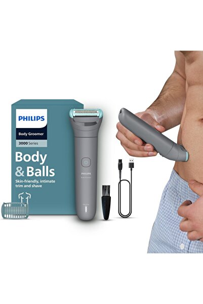 Philips Smart Philips Series 3000 Body Groomer with Triple Protection Shaving...